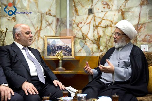 ممثل المرجع السيستاني يستقبل العبادي والاخير يؤكد ان داعش نشرت صور مفبركة عن معركة الثرثار