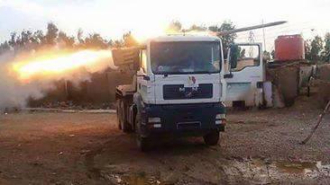 فرقة العباس :مسافة ( 7_8 )كم حول النخيب تحت مرمى صواريخ كراد