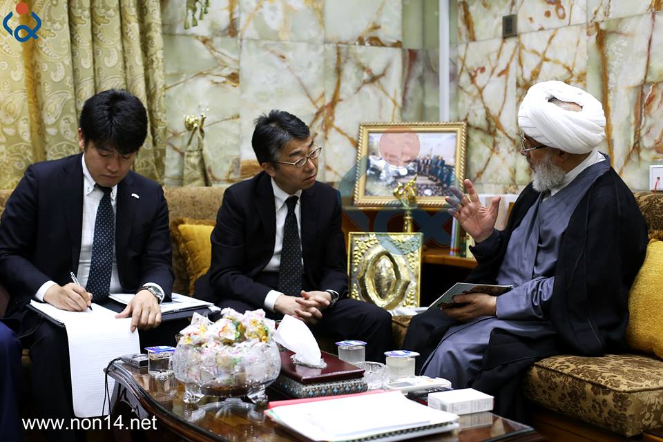 ممثل المرجع السيستاني يستقبل القائم بالأعمال الياباني في العراق والاخير يؤكد سأنقل لطوكيو انطباعاً جيداً عن كربلاء