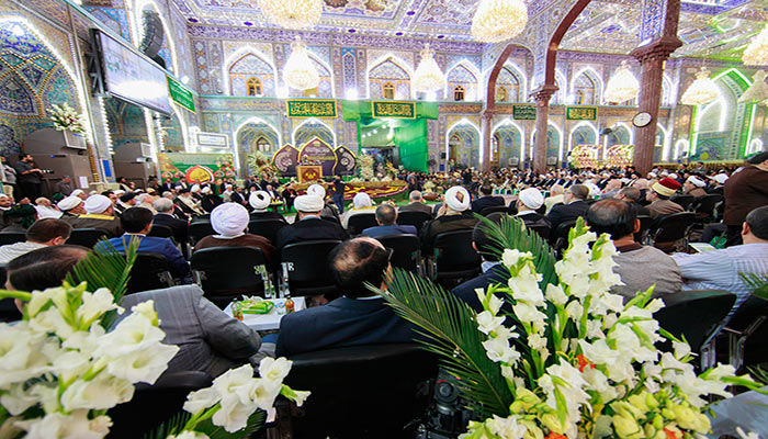 الشيخ الكربلائي خلال حفل  اختتام ربيع الشهادة الثقافي:داعش والقاعدة تنفذان مخططا لتدمير قلب العالم الإسلامي