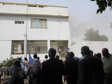 تقرير مصور عن الحريق الذي اندلع في مقر نقابة الصحفيين العراقيين