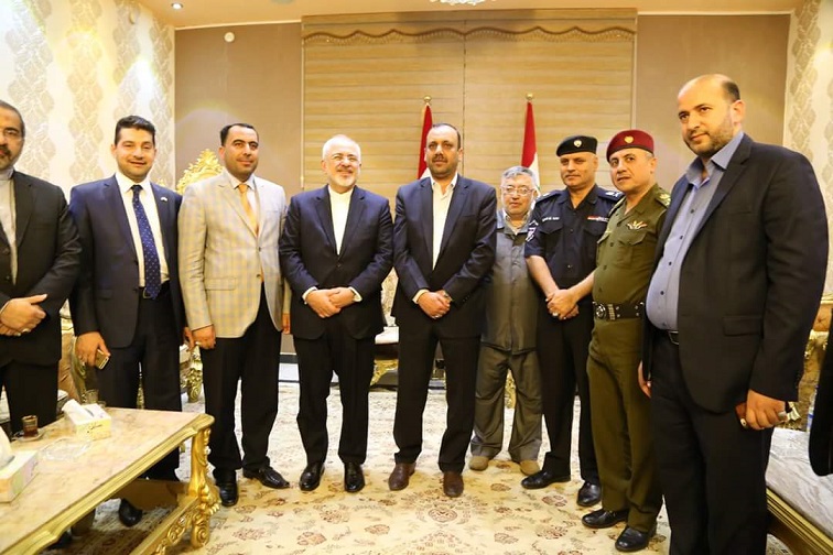 ظريف بعد لقائه المرجع السيستاني :اطلعنا السيد السيستاني بشكل كلي على مباحثاتنا النووية وجولتنا الخليجية