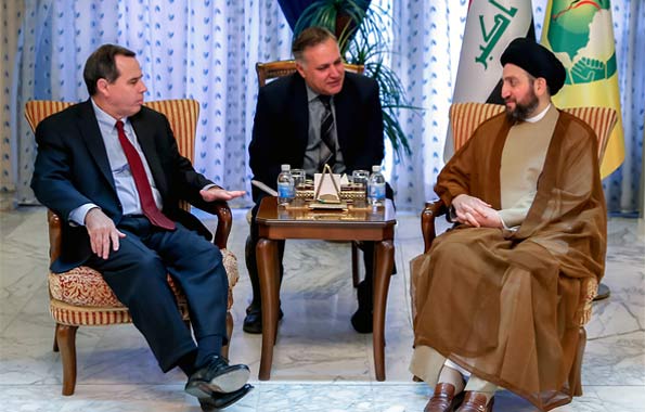 الحكيم  مع السفير الأميركي :نمتلك وفرة الرجال وما نحتاجه الإسناد الجوي والاستخباري