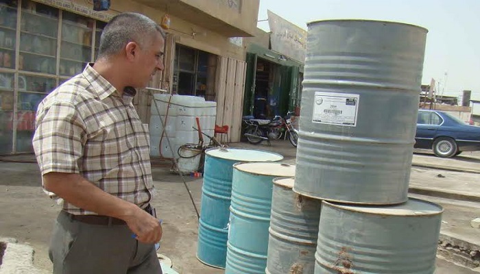 بيئة كربلاء تحذر أصحاب المحال من بيع البراميل المستعملة المكتوب عليها تحذيرات