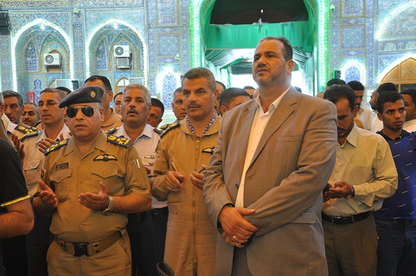 نائب قائد القوة الجويه يزور كربلاء ويتحدث عن شجاعة الطيارين العراقيين في قتالهم ضد داعش (مصور)