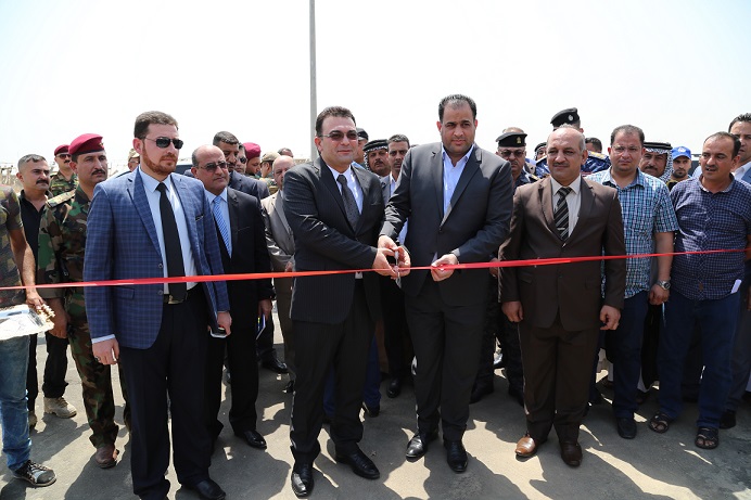 افتتاح مجمع كرفان للنازحين  في  العاصمة بغداد .