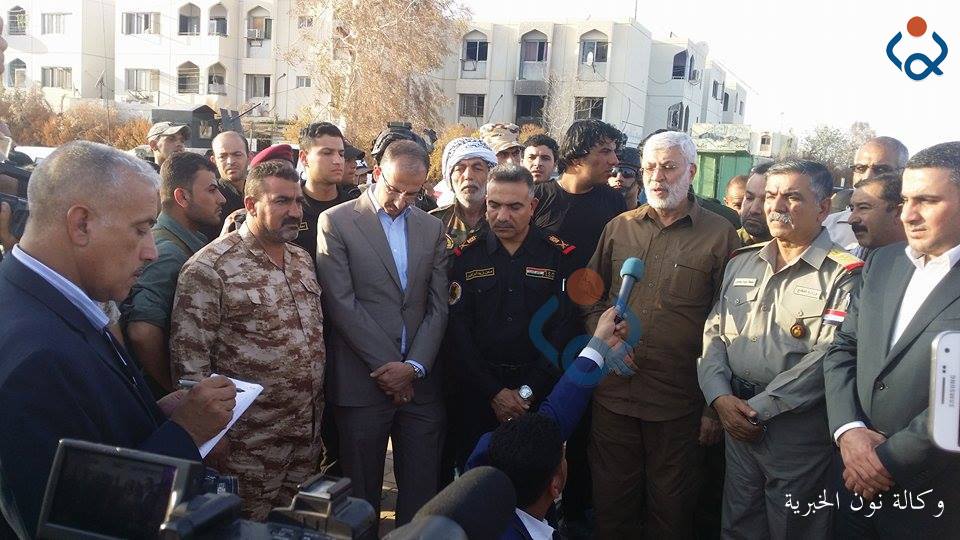 لواء علي الاكبر يسلم مجمع الدور السكني لحكومة صلاح الدين (مصور)