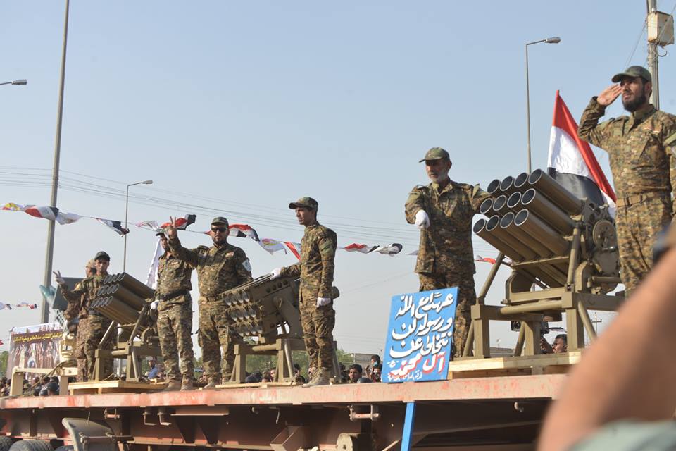 بالصور:فرقة العباس القتالية تستعرض في البصرة وتنشر اربع الوية قتالية في عموم العراق