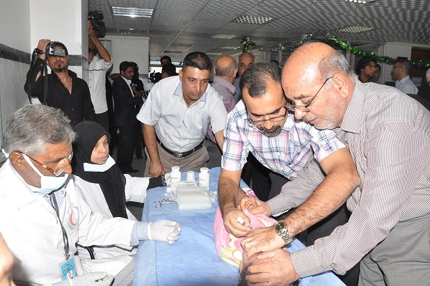 صحة كربلاء  تنفذ الحملة الخريفية للتلقيح ضد شلل الأطفال