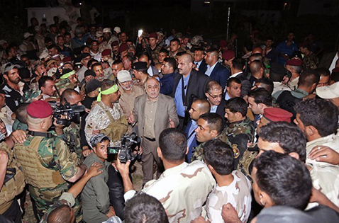 شاهد بالصور :زيارة رئيس الوزراء حيدر العبادي لجرف الصخر بعد تحريرها من الارهاب