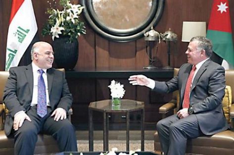 الاردن :ان مشروع مد أنبوب نفط من العراق إلى العقبة كان ضمن اتفاق زيارة العبادي