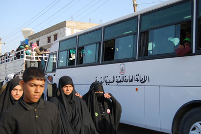 العتبة الحسينية تجهز 600 عجلة (نقل وخدمة) لزوار الاربعين في كربلاء