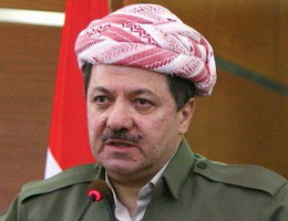 مسعود برزاني: سندعم اكراد سوريا شرط توحدهم والابتعاد عن الخلافات الداخلية