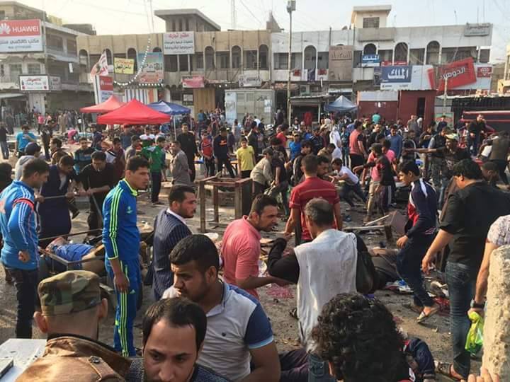 بالفيديو: 90 شهيداً وجريح حصيلة تفجير سوق مريدي شرقي بغداد