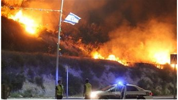 أكثر من 600 حريق في إسرائيل خلال الاربع والعشرين ساعة الماضية