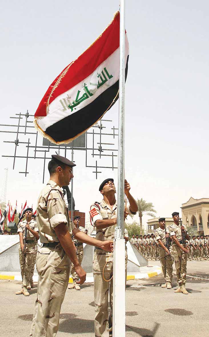 رحاب العبودة تدعو لمحاسبة البارزاني على إنزال العلم العراقي