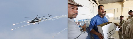 ضربة جوية تمنع هجوم لداعش على قطعاتنا قرب العوجة والعتبة الحسينية تؤمن الغذاء للجيش وبعض قرى تكريت