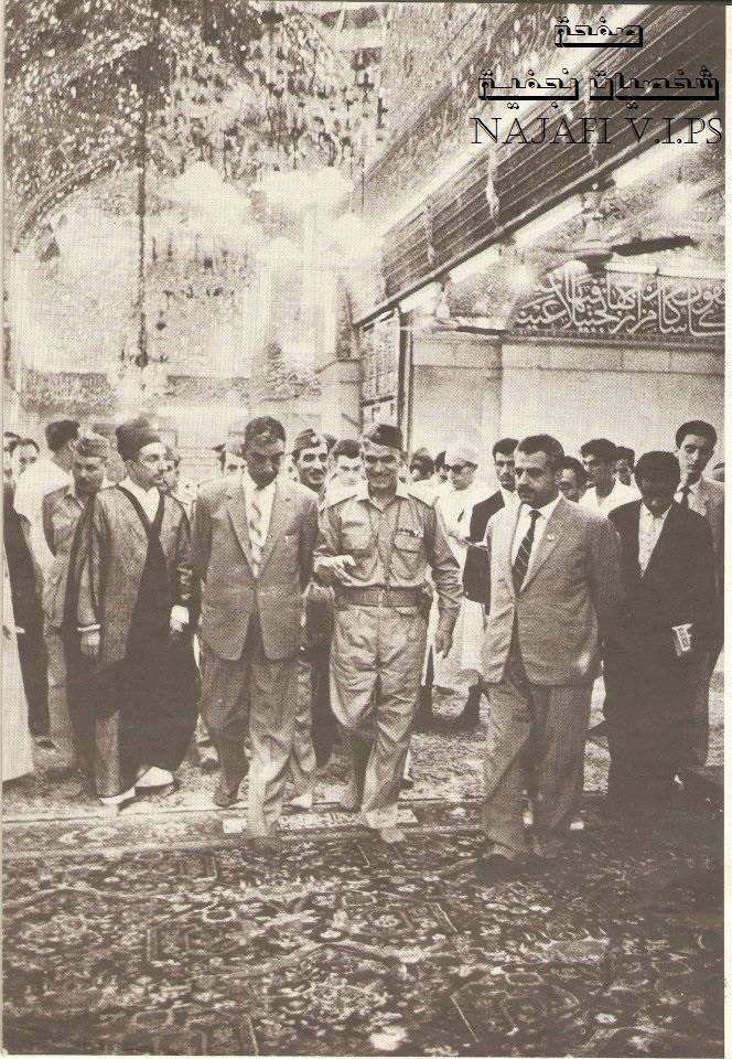 شاهد عبد الكريم قاسم في الروضة الحسينية قبل اشهر من استشهاده