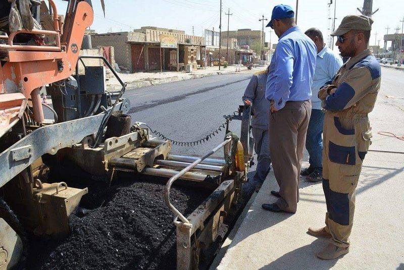 بلدية سوق الشيوخ تنفذ حملة موسعة لأكساء ومعالجة الشوارع