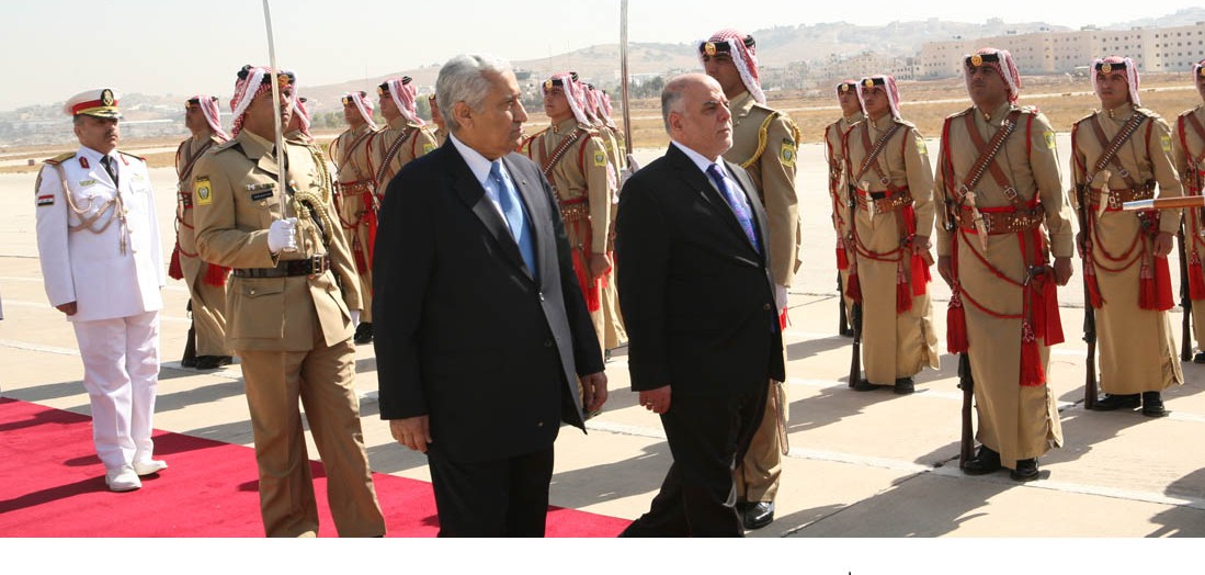 شيوخ الانبار الفارين من العراق الى الاردن يقدمون 12 مطلبا للعبادي خلال لقائهم معه بعمان