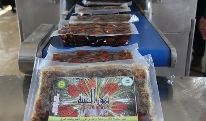العتبة العلوية المقدسة تفتتح معملا لتعليب التمور بطاقة انتاجية " 3 " طن يوميا