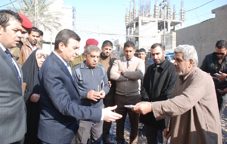 محافظ كربلاء المقدسة يتفقد مشروع تطوير شوارع الجمعية والمحال بمبلغ تجاوز 19 مليار دينار