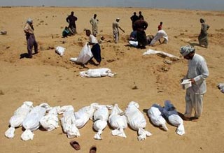 العثور على 22 جثة متفسخة غرب محافظة كربلاء