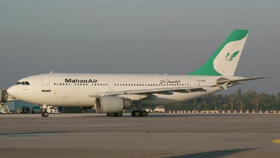 وصول أول رحلة جوية تابعة الى شركة ماهان الايرانية من مطار طهران إلى مطار بغداد