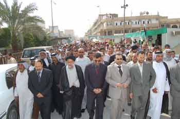 كربلاء تشهد تشييع رفات (34) شهيدا مغدورا تم اغيالهم على ايدي المجاميع الارهابية في محافظة الرمادي