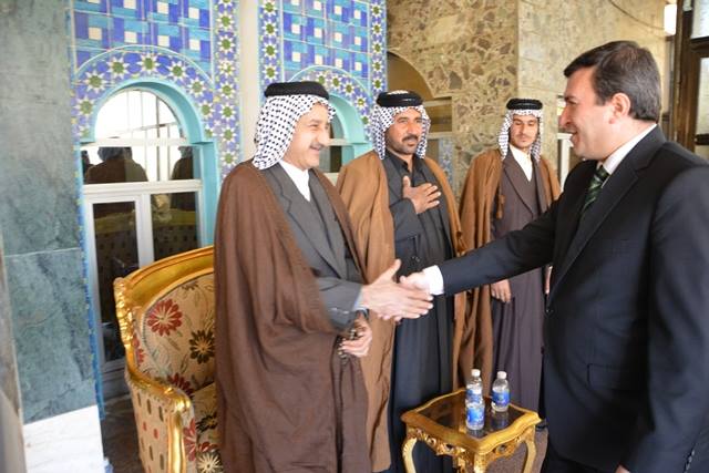 عشائر كربلاء ووجهائها تعلن تأييدها للقوات الامنية وفتح مضايفها لأهالي الانبار