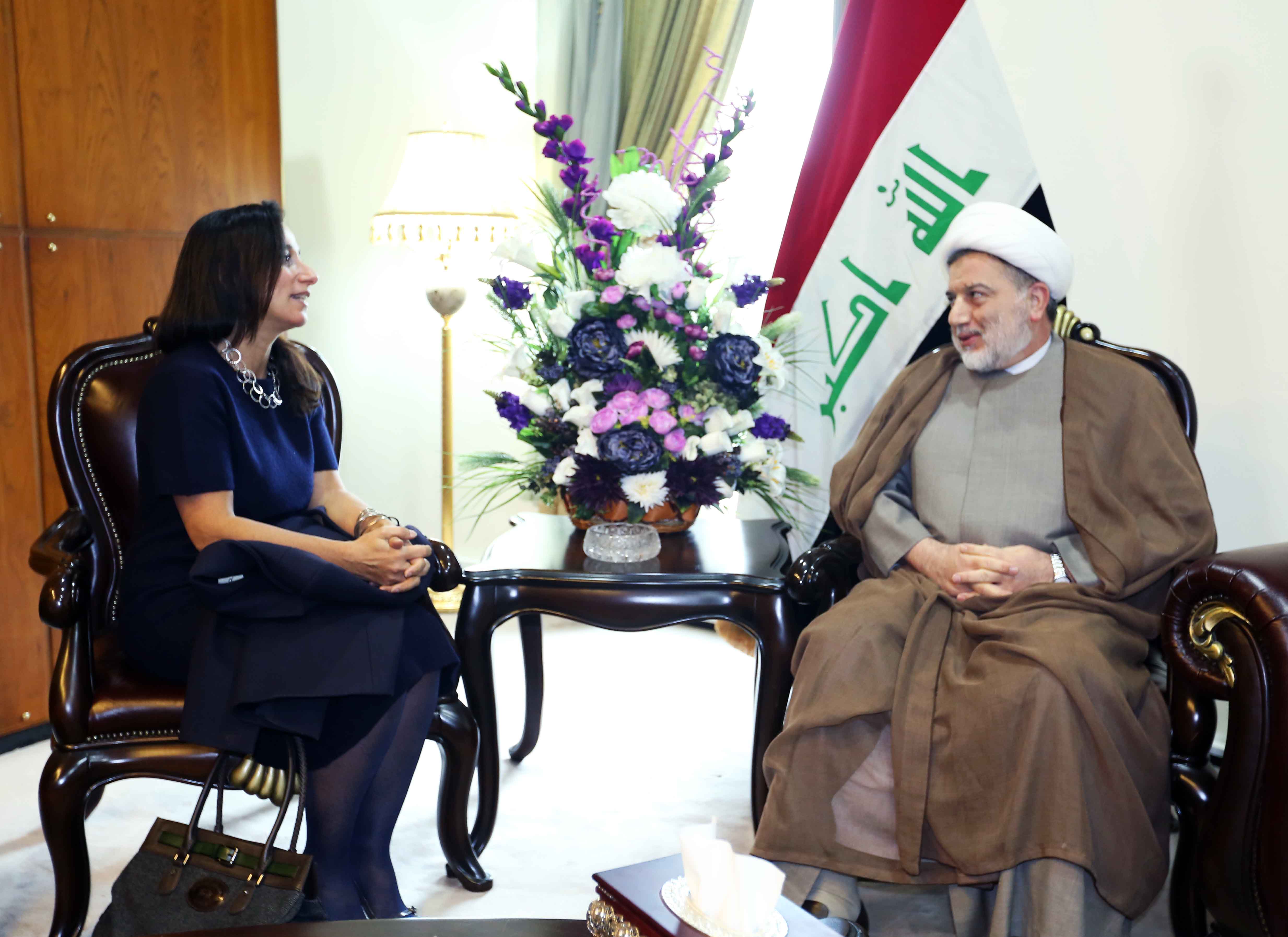 الشيخ د. همام حمودي لوفد اممي : الأزمات الأخيرة وحدت الجميع والعراق قادر على تجاوز جميع ازماته