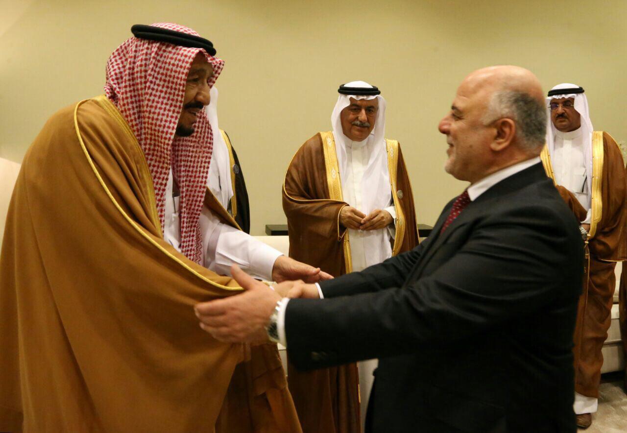 الملك السعودي يؤكد للعبادي أهمية استعادة الدور الكبير للعراق في المنطقة