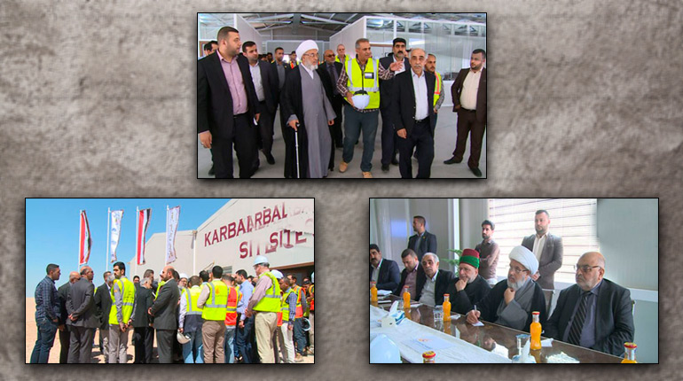 ممثل المرجع السيستاني يزور مطار كربلاء ويناقش المباشرة بأعمال المدرج البالغ طوله (4,500) مترا وأعمال البرج