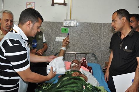 بالصورة :مرضى في كربلاء يدلون باصواتهم في الانتخابات النيابية