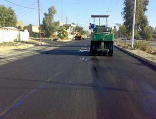 الطرق والجسور تباشر بتنفيذ طريقين بقيمة 564 مليون دينار في كربلاء