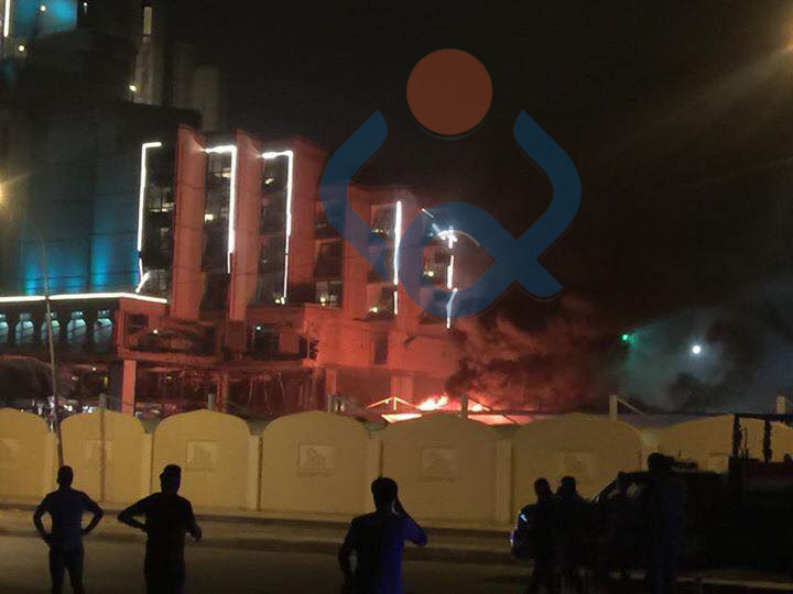 انفجار سيارتين مفخختين احداها داخل فندق بابل والاخرى داخل نادي العلوية ببغداد