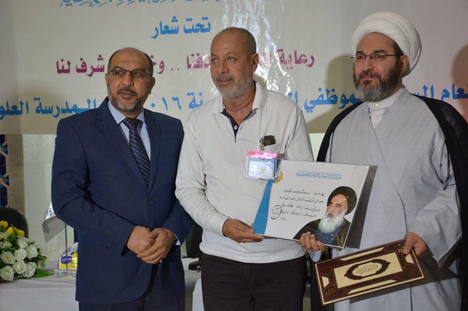 المرجع السيستاني يستقبل اعضاء مؤسسة العين: حثوا اليتامى ان يكونوا متفوقين واصحاب شهادات عليا