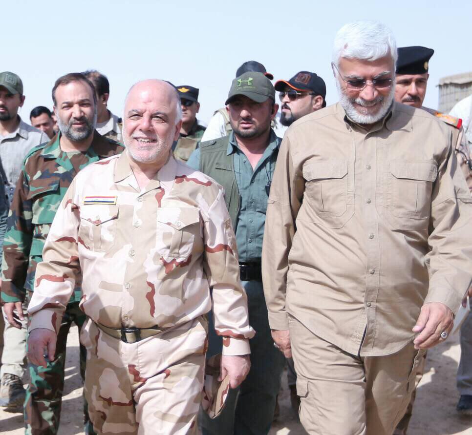 العبادي يصل الموصل ويلتقي بقيادات الحشد الشعبي