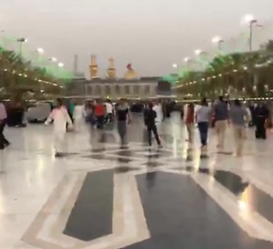 بالفيديو :كربلاء في اول ساعات الصباح