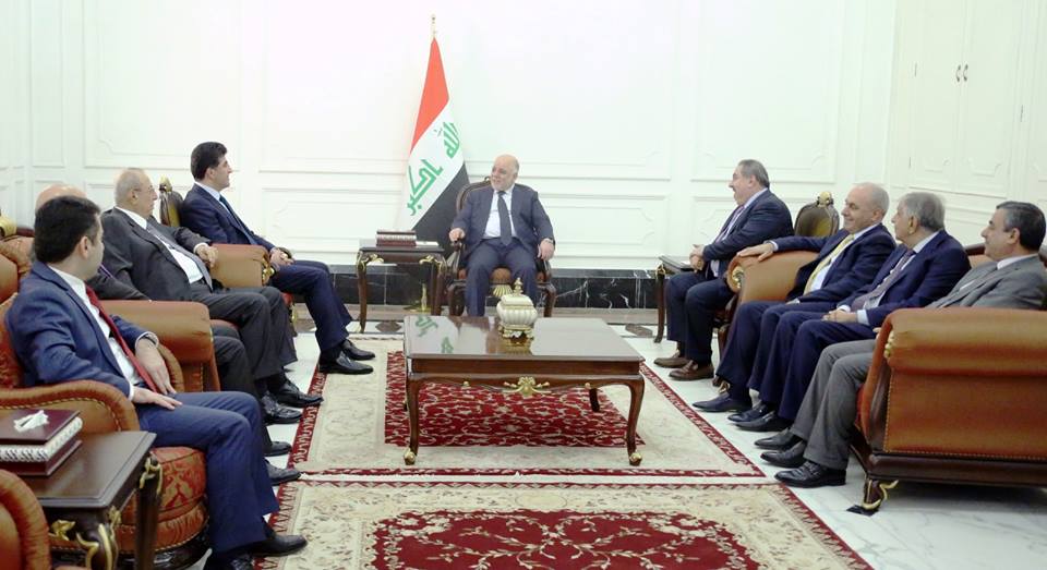 العبادي والبارزاني يتفقان على إجراء مباحثات فنية بين وزارتي النفط والثروات المعدنية