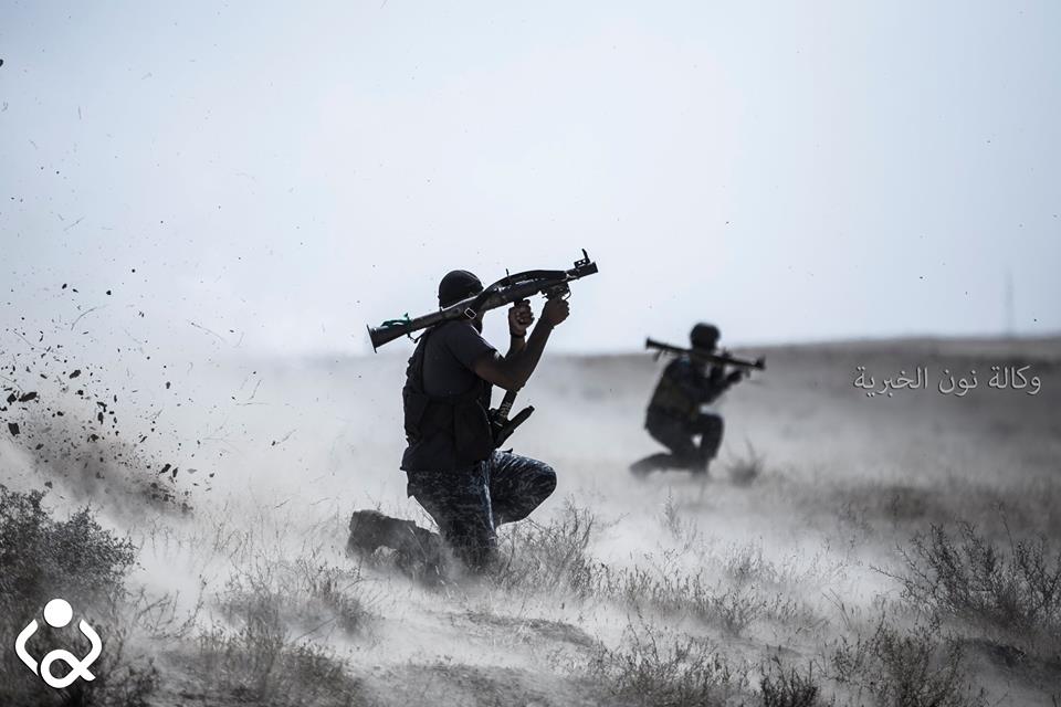 مقتل 10 عناصر من داعش على يد ابطال الفرقة الذهبية والحشد الشعبي وطيران الجيش في بيجي