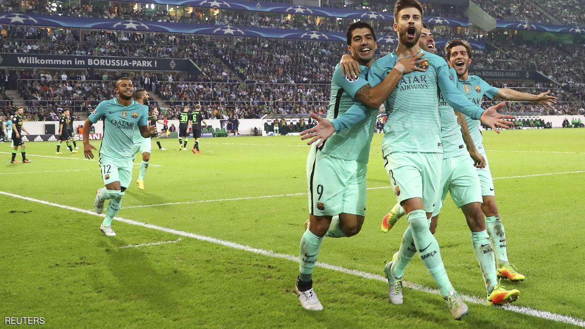 برشلونة يقتنص الفوز من بوروسيا مونشنغلادباخ