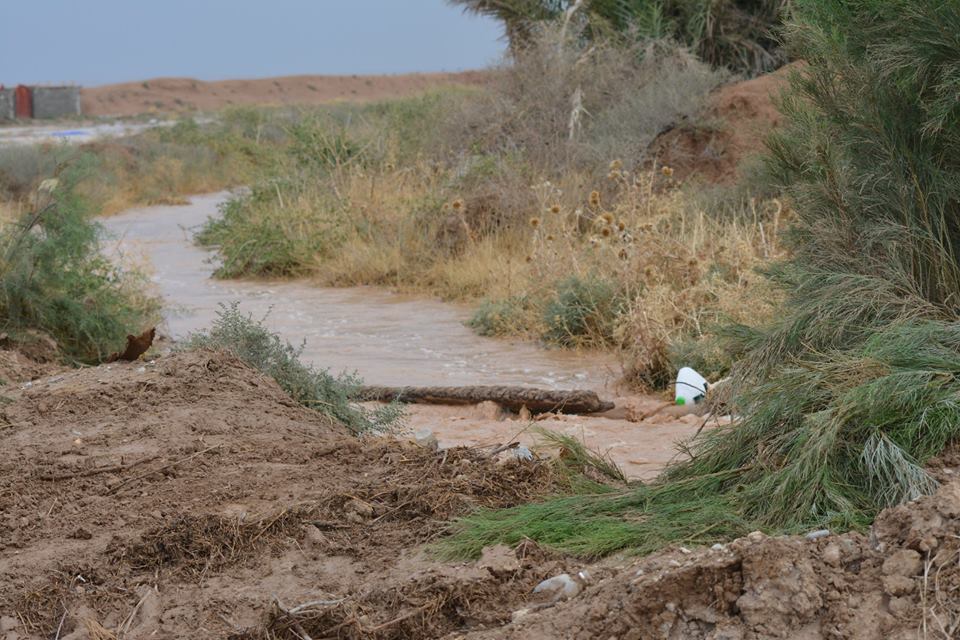 بالصور:سيول قويه ضربت قضاء بدره قادمه من الجمهوريه الاسلاميه الايرانيه