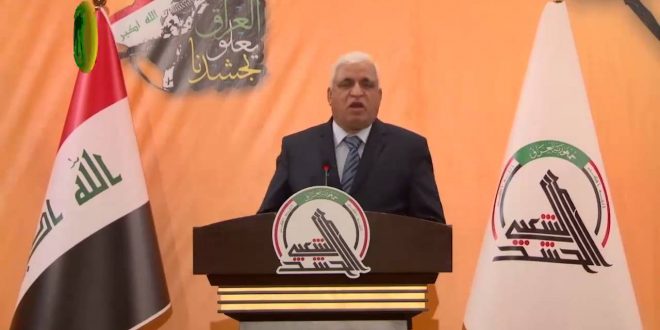 فالح الفياض من النجف: قد نضطر للدخول في مناطق سورية لردع داعش