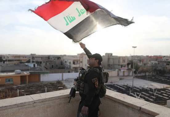 تحرير ناحية الشورة والقوات الامنية ترفع العلم العراقي فوق مبانيها