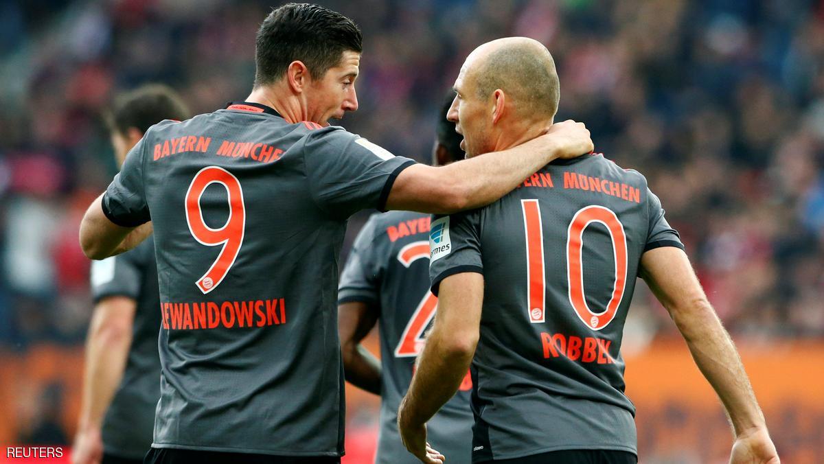 ليفاندوفسكي وروبن يحلقان ببايرن ولايبزيج يتابع مفاجآته