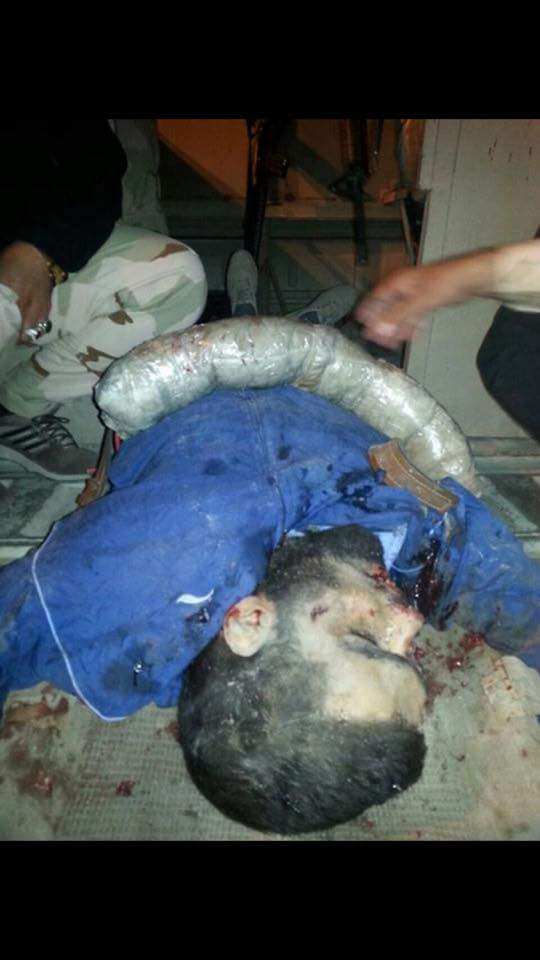 بالصورة: عمليات بغداد تقتل انتحاري ثاني قرب جامع جنوب غربي بغداد