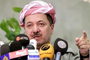 بارزانى يرحب بقواعد أمريكية فى كردستان العراق