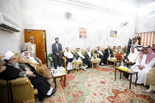 العتبة الحسينية المقدسة تستقبل وفد عشائر محافظة الموصل الوافدين لزيارة المرقد الحسيني الطاهر