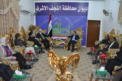 وفد الماني يزور النجف ويلتقي مرجعياتها الدينية والسياسية